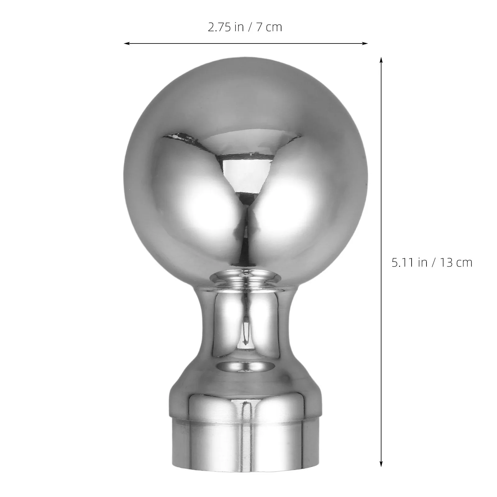 

Stainless Steel Ball Handrail Post Cap Durable Castlike Design for Staircase Railing Fence Easy Installation Handrail Post