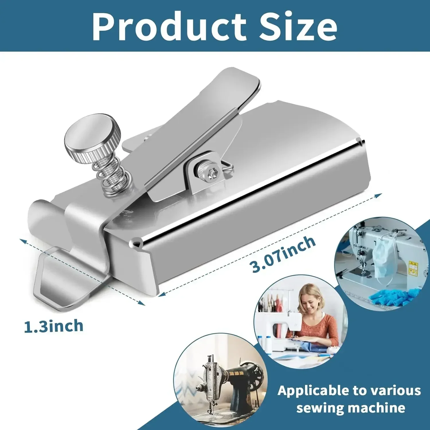 Magnetic Seam Guide Edge Locator Sewing Machine Gauge Sewing Tools for Sewing Machine Presser Foot Hemmer Universal Accessories