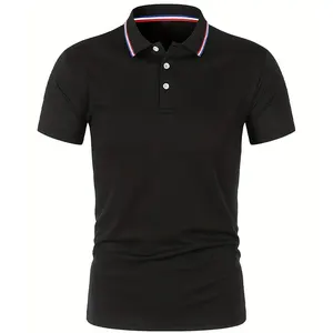 2025 Hot Sale Pria Musim Panas Kasual Bernapas Nyaman Polo Shirt Pria Warna Solid Kualitas Tinggi Lengan Pendek T-shirt 10 sabuk bos penjualan terbaik - №