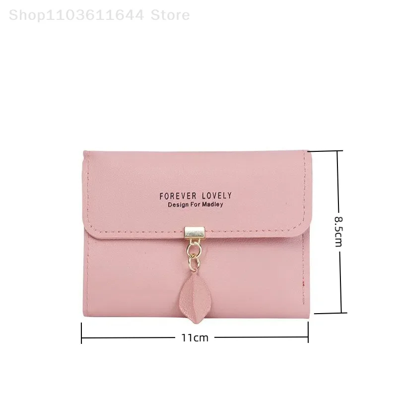 Modne Krótkie Portfele Damskie Skórzane PU Luksusowe Portfele Damskie z Frędzlami Zapinane Małe Portmonetki Modne Portmonetki na Monety Damskie Etui na Karty