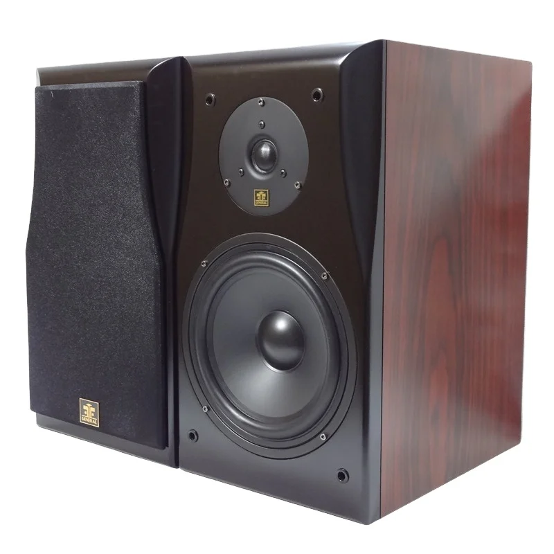 8 Inch Bookshelf Speaker Amplifier 2-way Frequency Hifi LoudSpeaker Wooden Audiophile Home Theater Audio System Sound Speaker