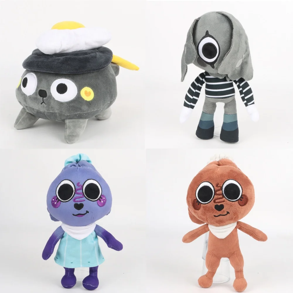 Lindo servido Eggy Pebble primavera salida cacao Blot juguete de peluche de dibujos animados Dandy's World juego papel huevo escalfado Pebble niños regalo de cumpleaños