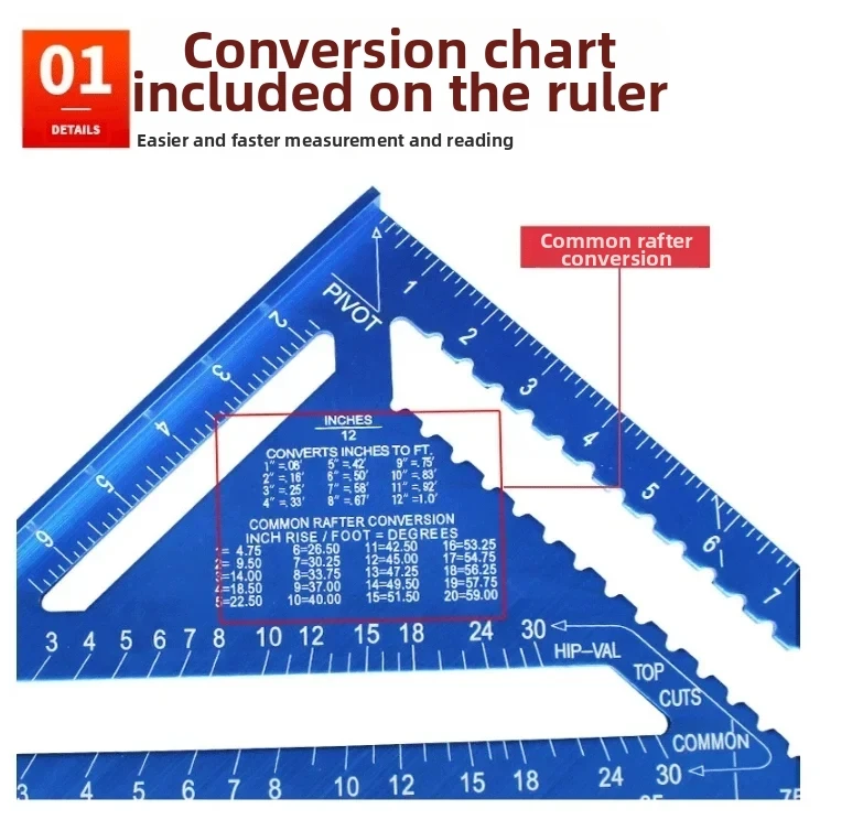 

Woodworking Tools Try Square Triangular Metric Triangle Ruler 4Inch Measurement Tool Aluminium Alloy Carpenter Set Square Angle