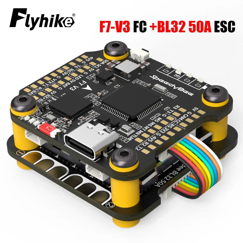 

SpeedyBee F7 V3 50A Stack F722 Flight Control BL32 50A 4in1 ESC3~6S Lipo with Blackbox Analyzer Suitable for FPV Freestyle Drone