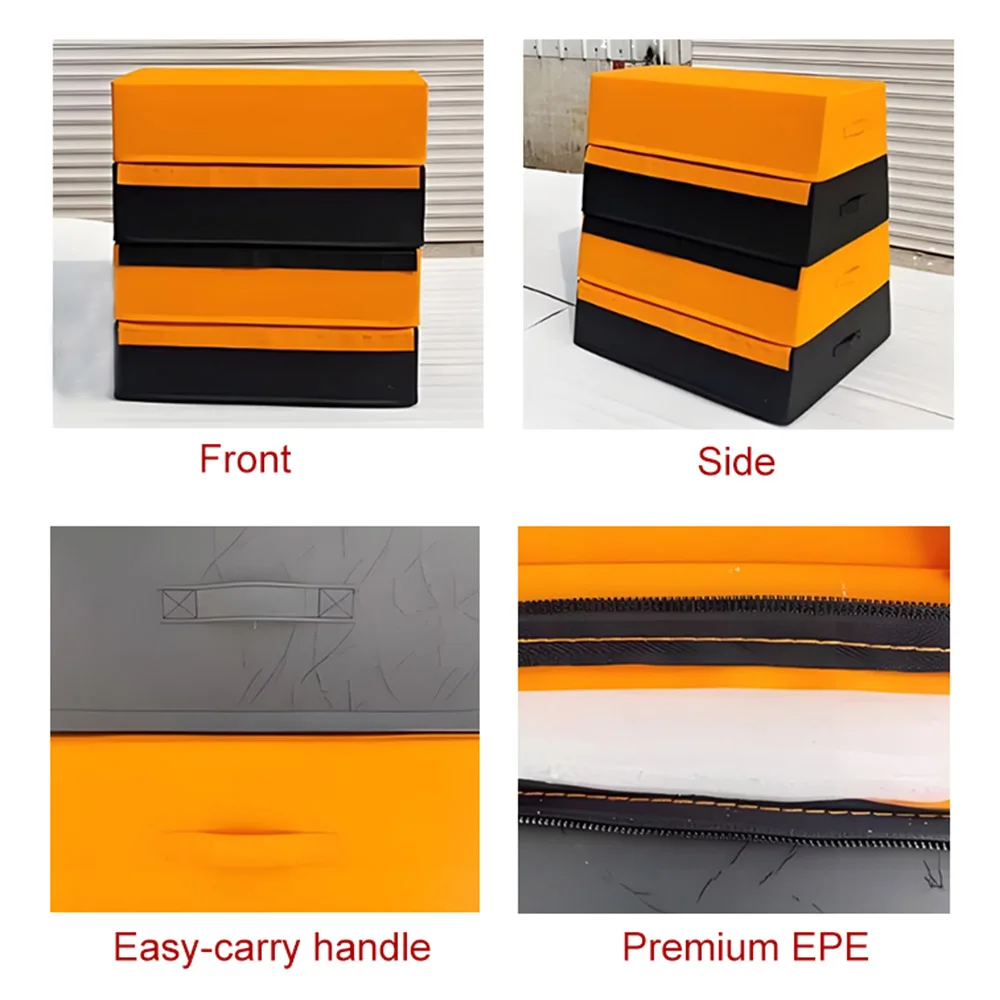 أفضل بائع PVC شبه منحرف الجمباز Plyo Boxes المعدات الناعمة المشهورة بين المدربين