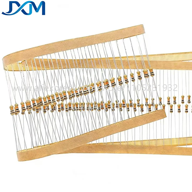 100pcs 1/4W Carbon Film Resistors 5% 0.25W 0R-10M 1K 5K 10K 4K7 100K 330K 1M 3M3 Ohm Color Ring Resistance 10R 20R 47R 150R 220R