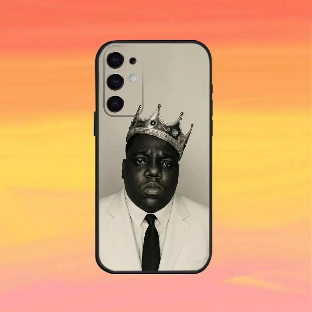 Biggie Smalls Notorious B-BIG Art  Phone Case For Samsung S25,S24,S23,S22,S21,S20,Ultra,Plus,FE Black Soft Cover