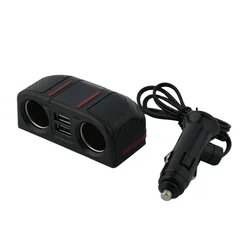 Accessory Car Charger Splitter DC12V-24V Lighter Socket New Parts Power Adapter Practical Quality 2 Way 800 (mA)