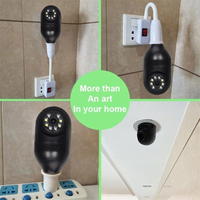 GET! IP Camera E27 Bulb 1080P Wireless Full Color Night Vision Auto Human Tracking Video Security Surveillance PTZ Cameras