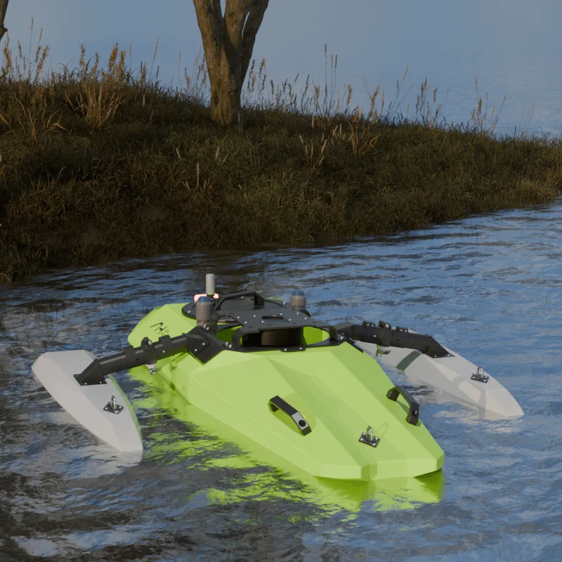 Canoe design Unpowered unmanned surface vehicle with ADCP