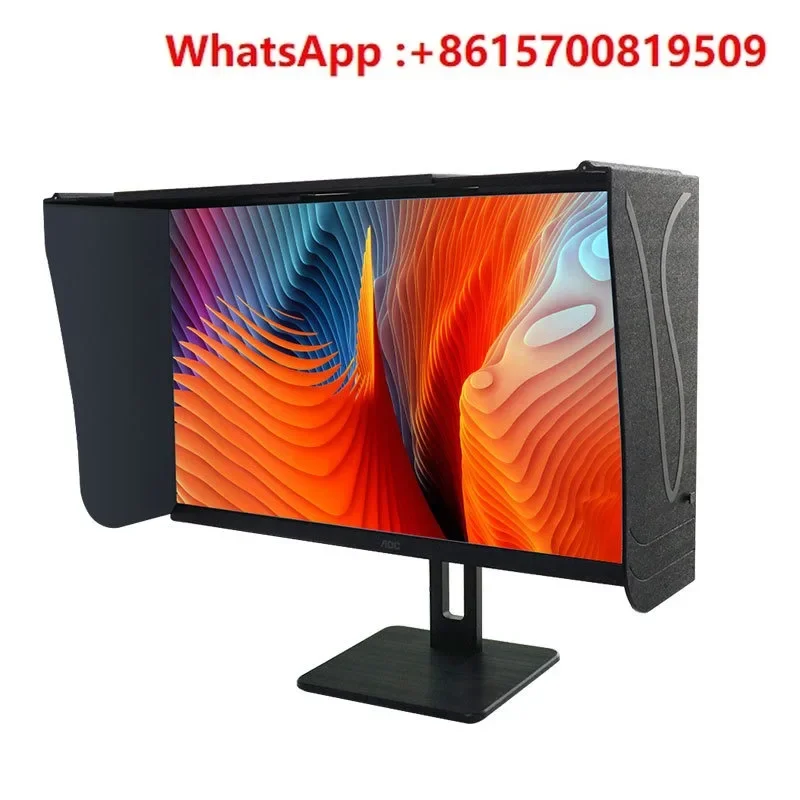 

Экран монитора настольного компьютера Бленда для объектива Печать ретушь Ширина 41-66 см Солнцезащитная доска