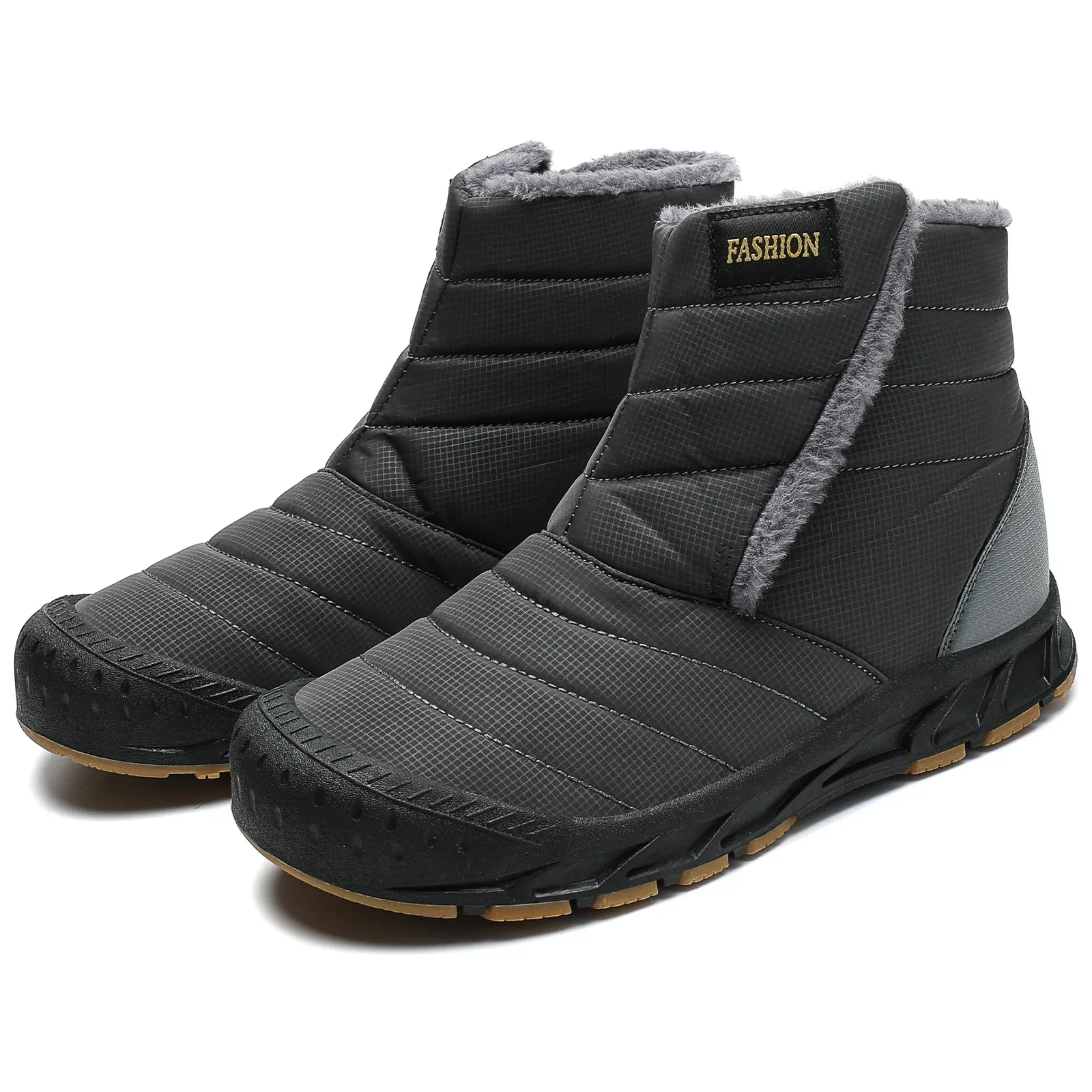 Marke Winter Männer wasserdichte Schneeschuhe warme Plüsch Stiefeletten Männer Outdoor-Turnschuhe Arbeits stiefel hochwertige Plus Size Herren stiefel