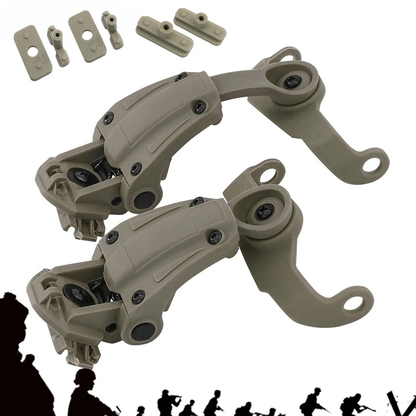 Tactical Headset Adapter For Howard Leight Impact Tactical Electronic Shooting Earmuff Compatible with M-LOK/Wendy Helmet track