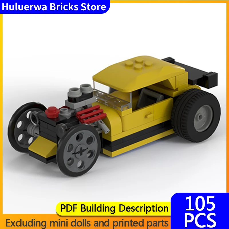 

Модель скоростного гоночного автомобиля MOC, строительные кирпичи, классическая модификация автомобиля, модульная технология, детские праздничные подарки, сборка игрушек, костюм