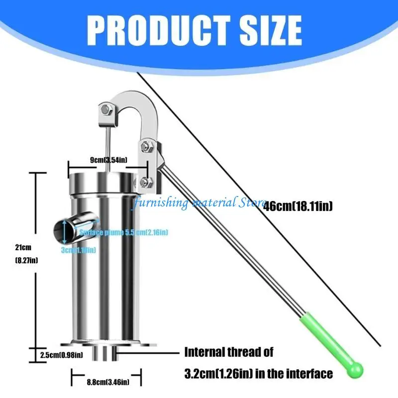 

Y5GD Эргономическая ручная скважина насос насос 360 вращающийся ручкой насос питчер Энергетический насос для эффективного двора