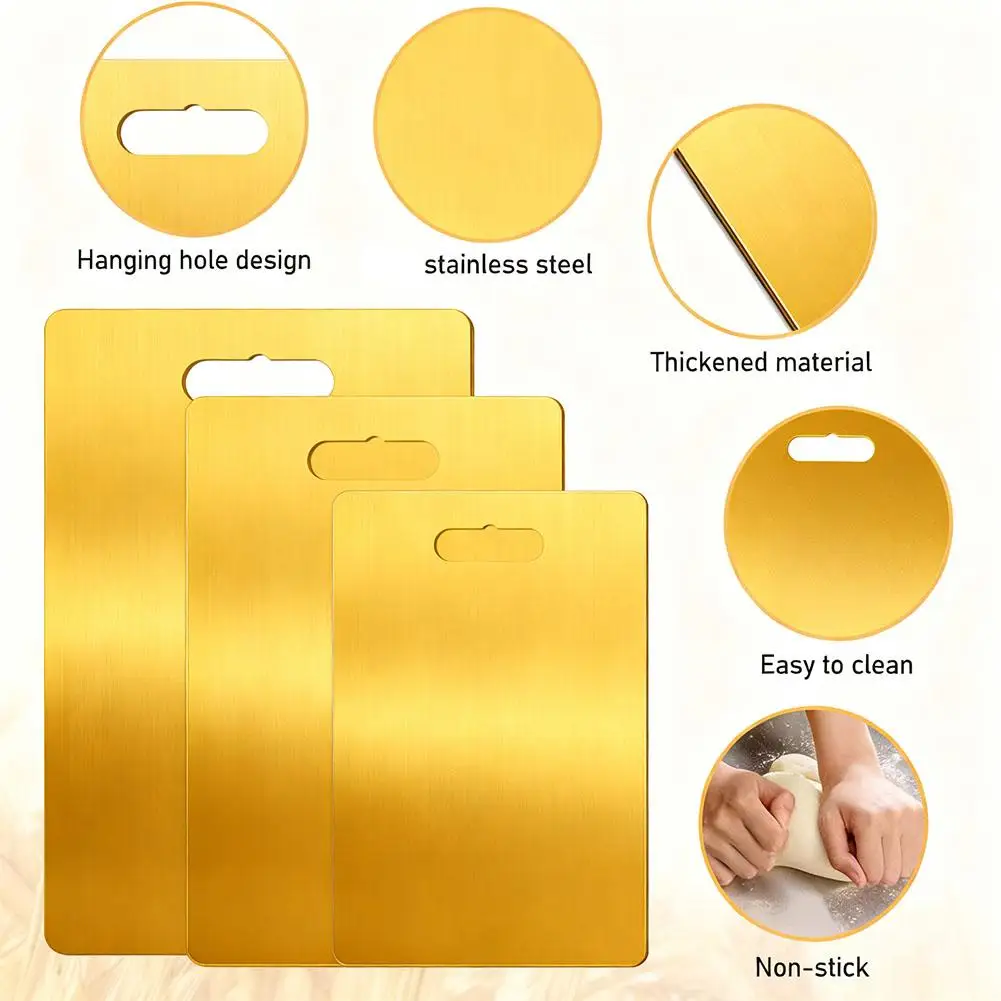 Titanium Cutting Boards for Kitchen Double-Sided Chopping Board Food Grade Cutting Mat Serving Tray Fruit Meat Chopping Board