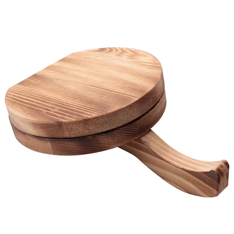 FLYY-3X Teigpresswerkzeug, Teigpresse, Holz-Teigpresse für Dumplings, Teigpresser für Dumpling-Wrapper C – Detail 3