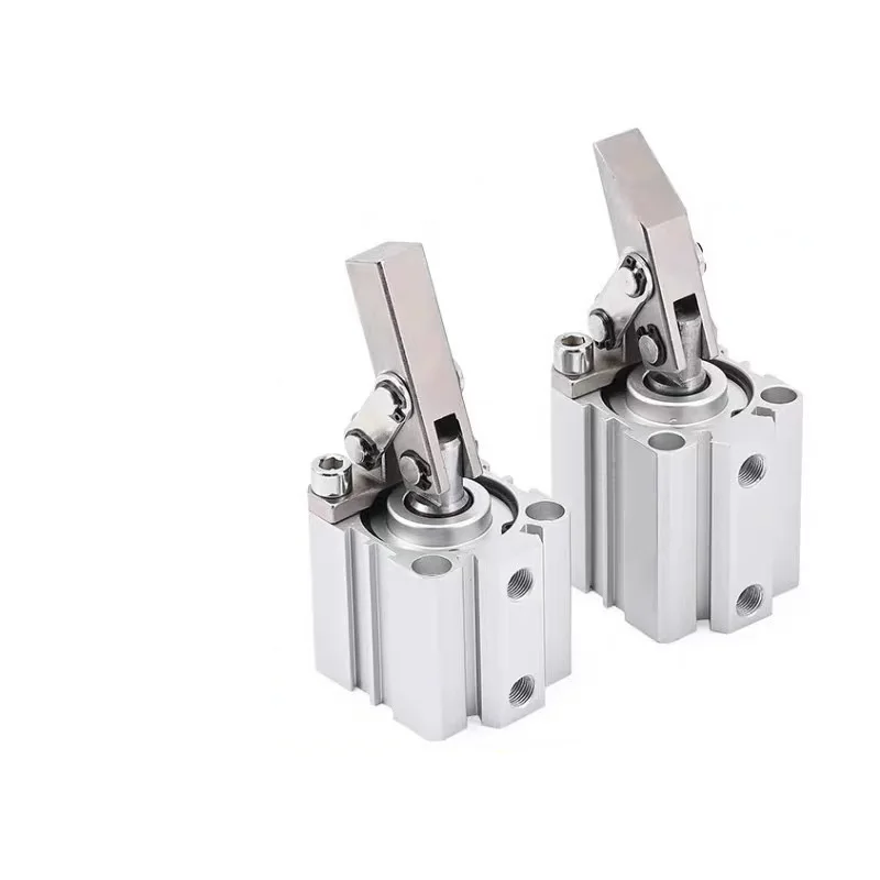 ALC-25X32-40/50-63 Double Platen Clamp Lever Air Cylinder Jig Swing Arm Clamp for Precision Engineering Applications