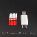 red and 2 battery