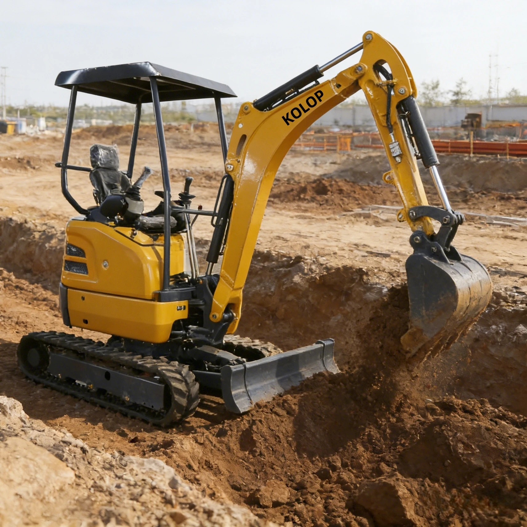 

CE 1.8 Ton Mini Excavator Euro 5 Small Digger for Farm Garden Construction Trenching Digging Work in Europe Customized