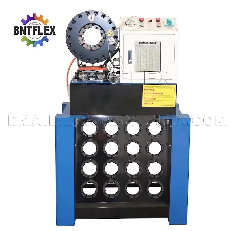 Customized BNT-P69 Hydraulic Hose Crimping Machine Quick Handle Tool with 10 Sets of Dies Base 2 Inch for Efficient Rubber