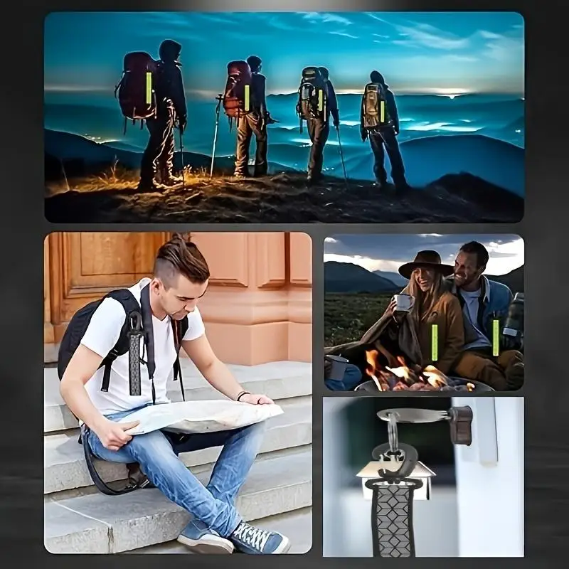 سلامة عاكسة المفاتيح قلادة السلامة عاكس قلادة الملابس خفيفة الوزن ومحمولة أداة خارجية لتشغيل ركوب الدراجات