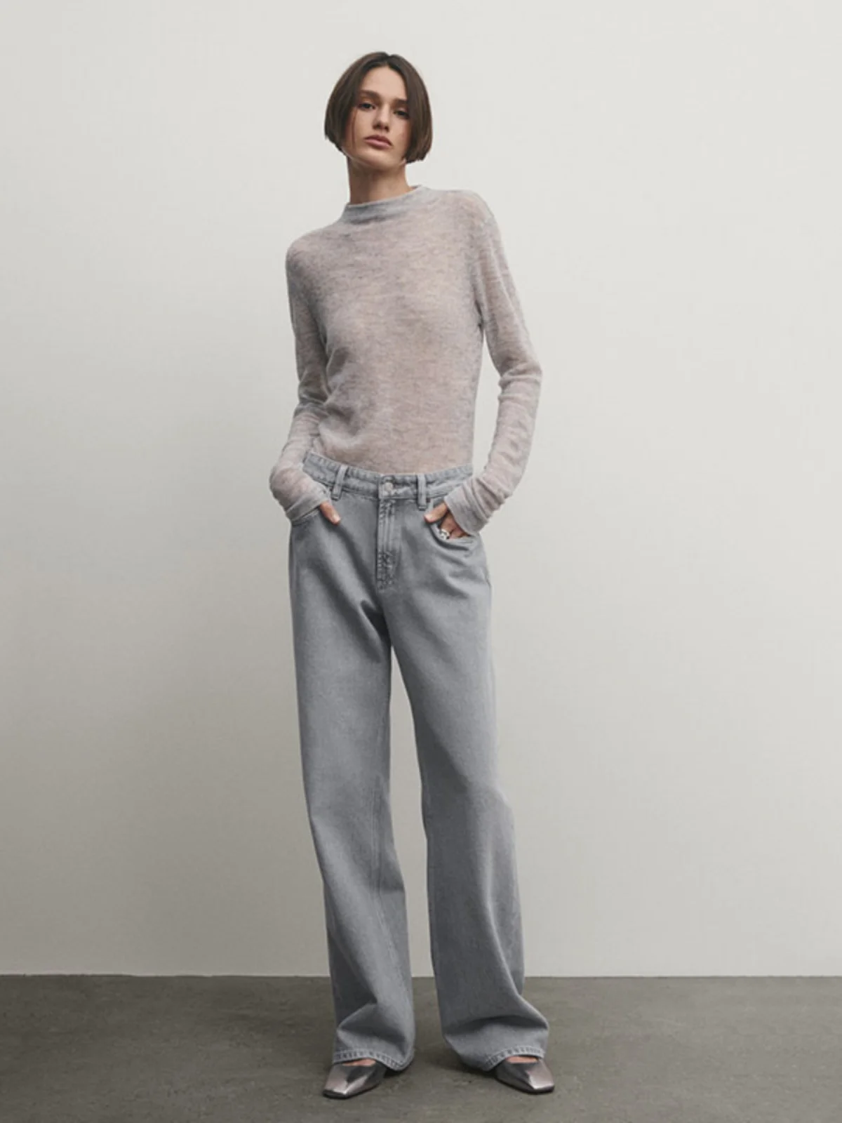 

Новое весеннее поступление, женские повседневные прямые джинсы длиной до пола с глубокими глазами и широкими штанинами длиной до пола