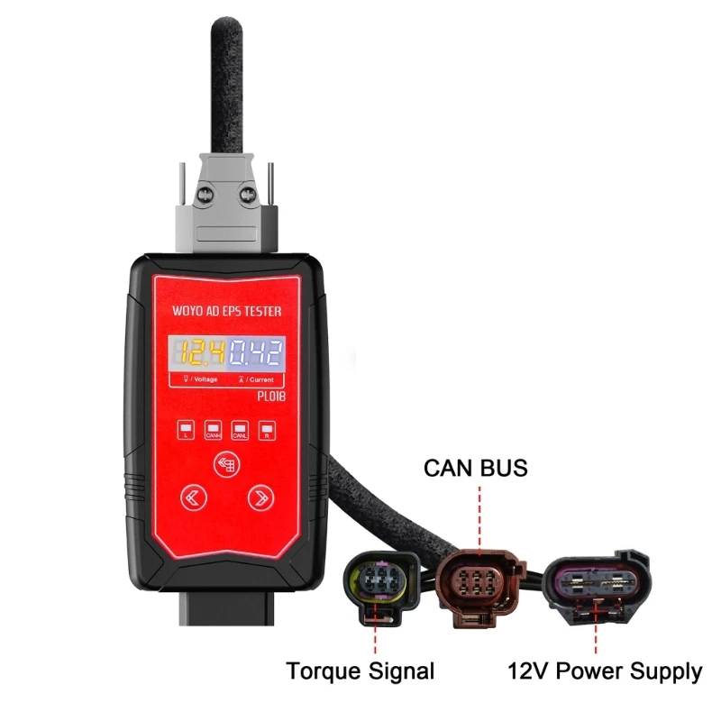 Compatible For PL018 Wheel Steering Motor Tester Electric Power Steering Vehicle Diagnostic Tool Torque Sensor Simulator