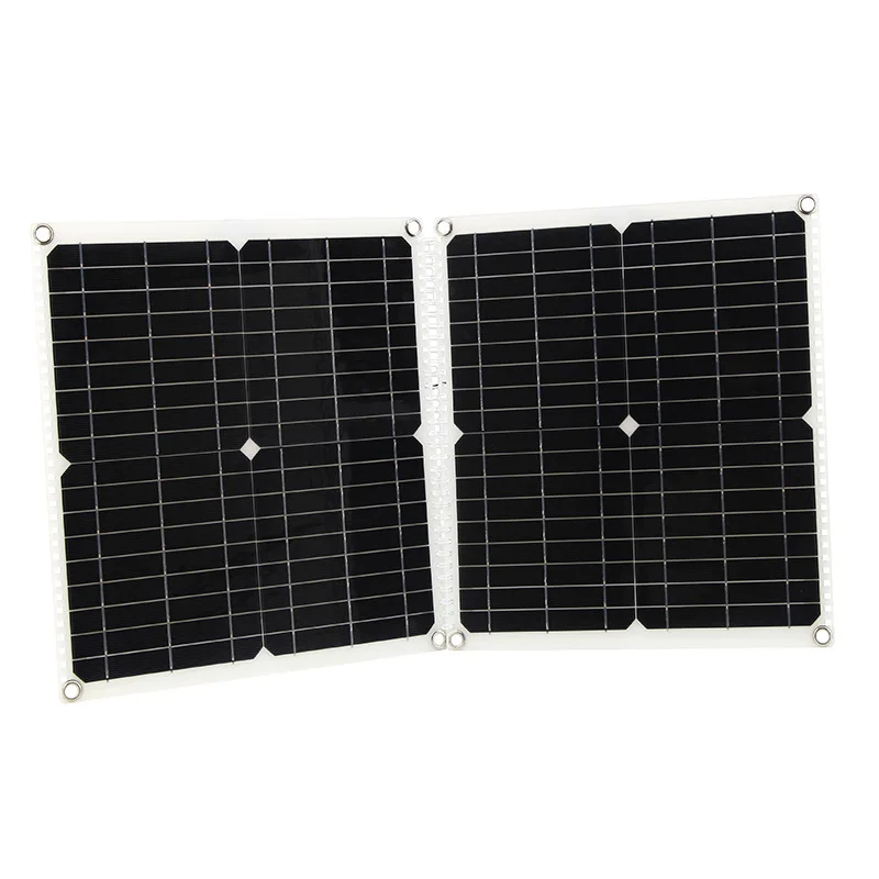 

Solar Panel Folding Power Generation Panel 50W 18V Outdoor Portable Photovoltaic Module Solar Single Crystal Charging Panel