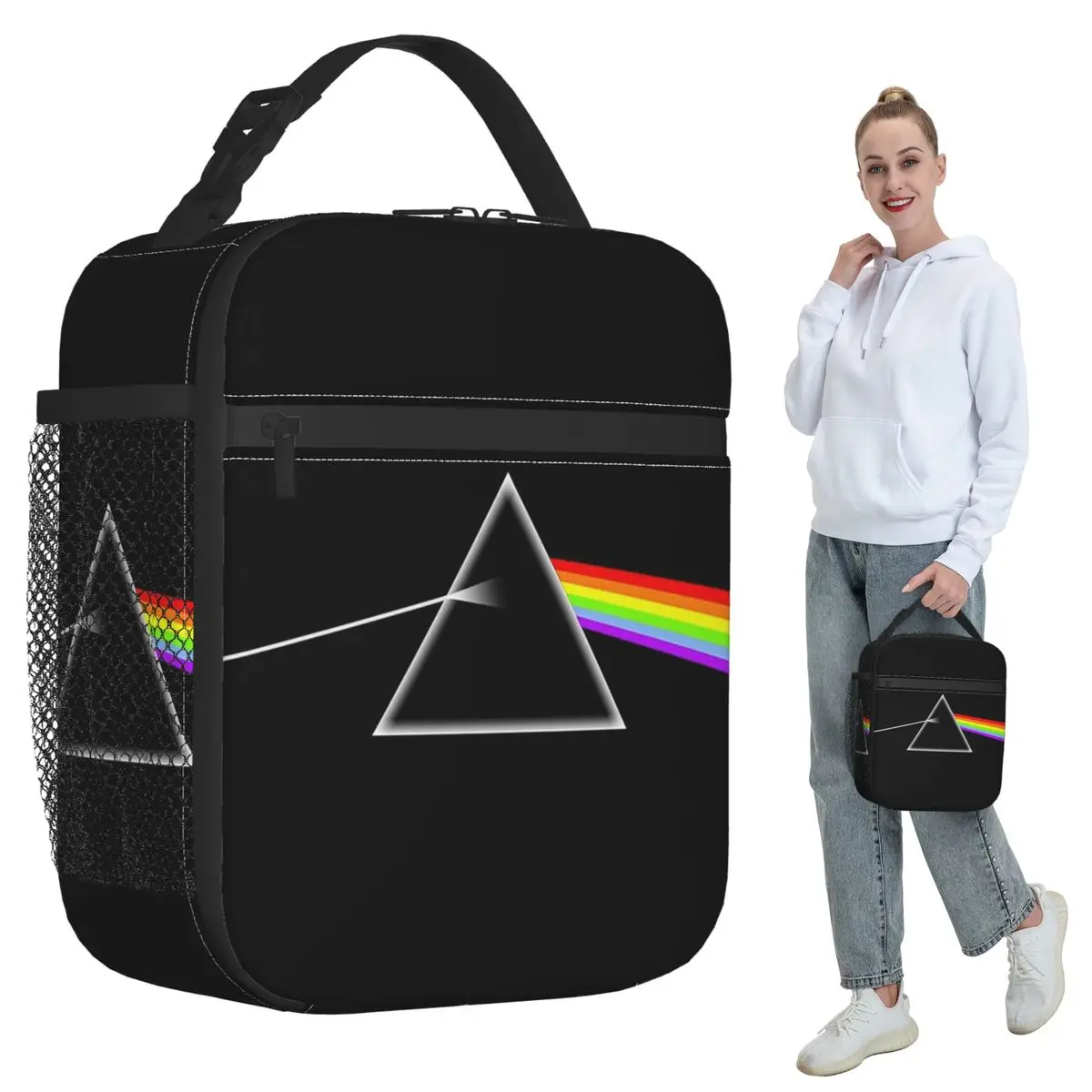 Singer Love Pink Band Floyd Insulated Lunch Bag for Kids School Cooler Thermal Food Box Tote Portable Lunch Boxes Container