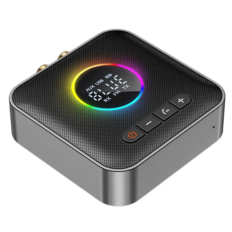 

Stylish-New 5.4 Bluetooth Adapter Audio Receiver FM Frequency Modulation Transmitter Lossless U Disk One To Two Durable Easy Ins