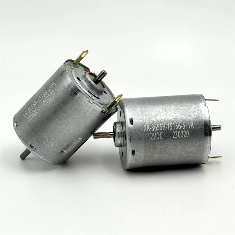 1PCS RS-365SH-15156 Mini 365 Carbon Brush Motor DC6V-24V 10200RPM 28mm Knurled Dual Shaft Motor For Sweeper Roller Brush Toy DIY