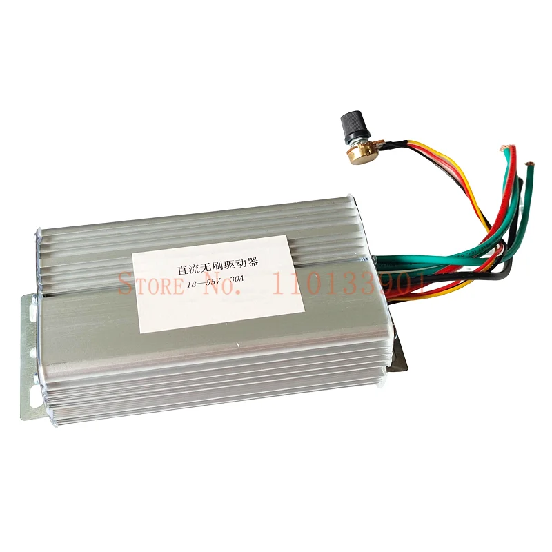 Brak hali 900W 1650W wyłącznik regulacji sterownik silnika DC bezszczotkowy płyta sterownicza regulator elektryczny 30A DC 9V 18V 24V 36V 48V 55V