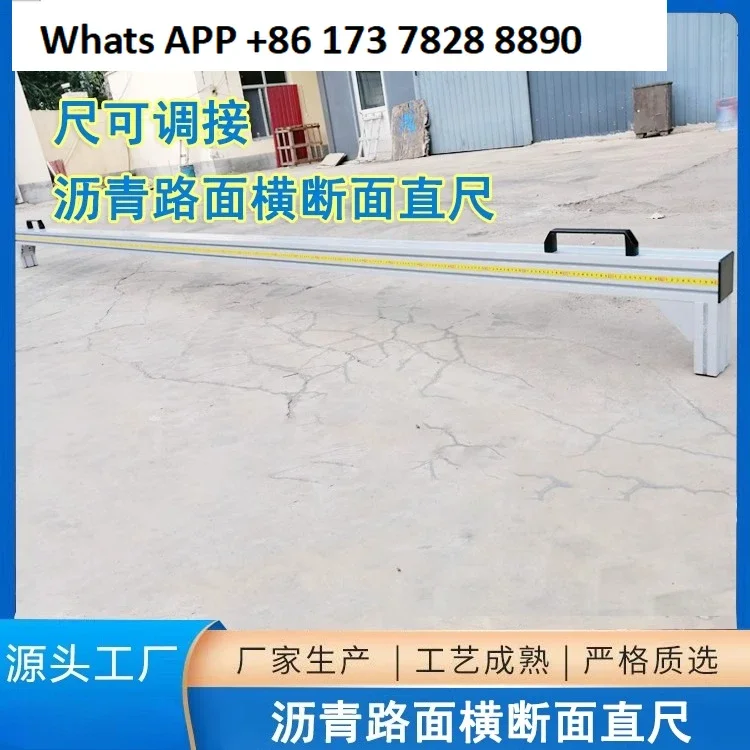 

Cross Section Ruler Asphalt Pavement Rutting Section Ruler Section Ruler Length 0.5-3 Adjustable Experimental Equipment