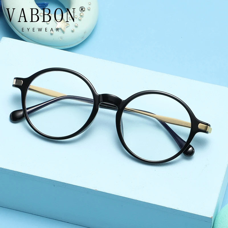 نظارات Vabbon الضوئية للشباب عالية الجودة، يمكن تجهيز قصر النظر المضاد للضوء الأزرق للأطفال مع نظارات طبية خفيفة للغاية، نظارات فوتوكروميك 2023-32