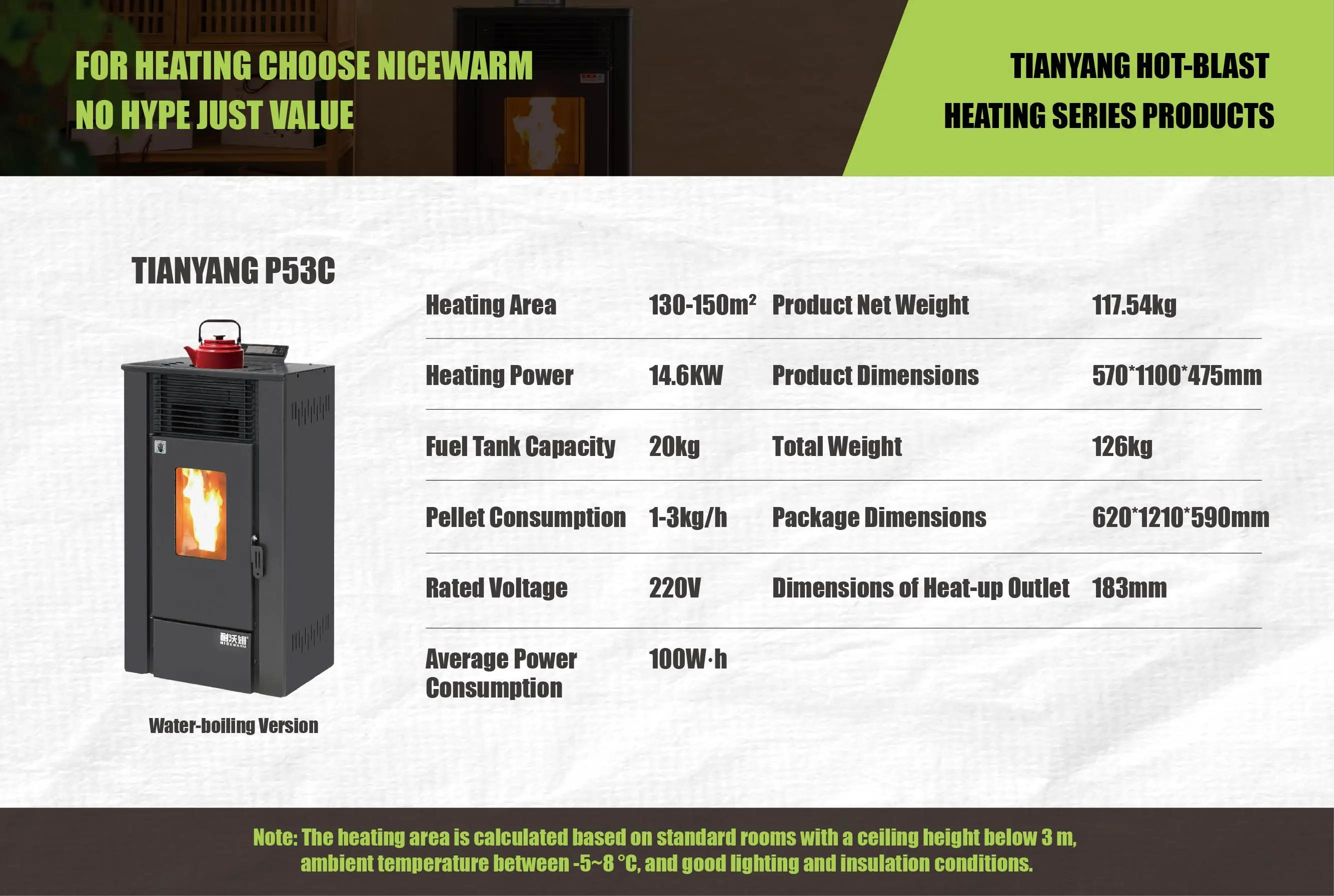 Automatic Feeding Biomass Hydro Pellet Wood-Burning Fireplace Stove Freestanding Cold Rolled Steel Eco-Friendly Bathroom 14.6KW