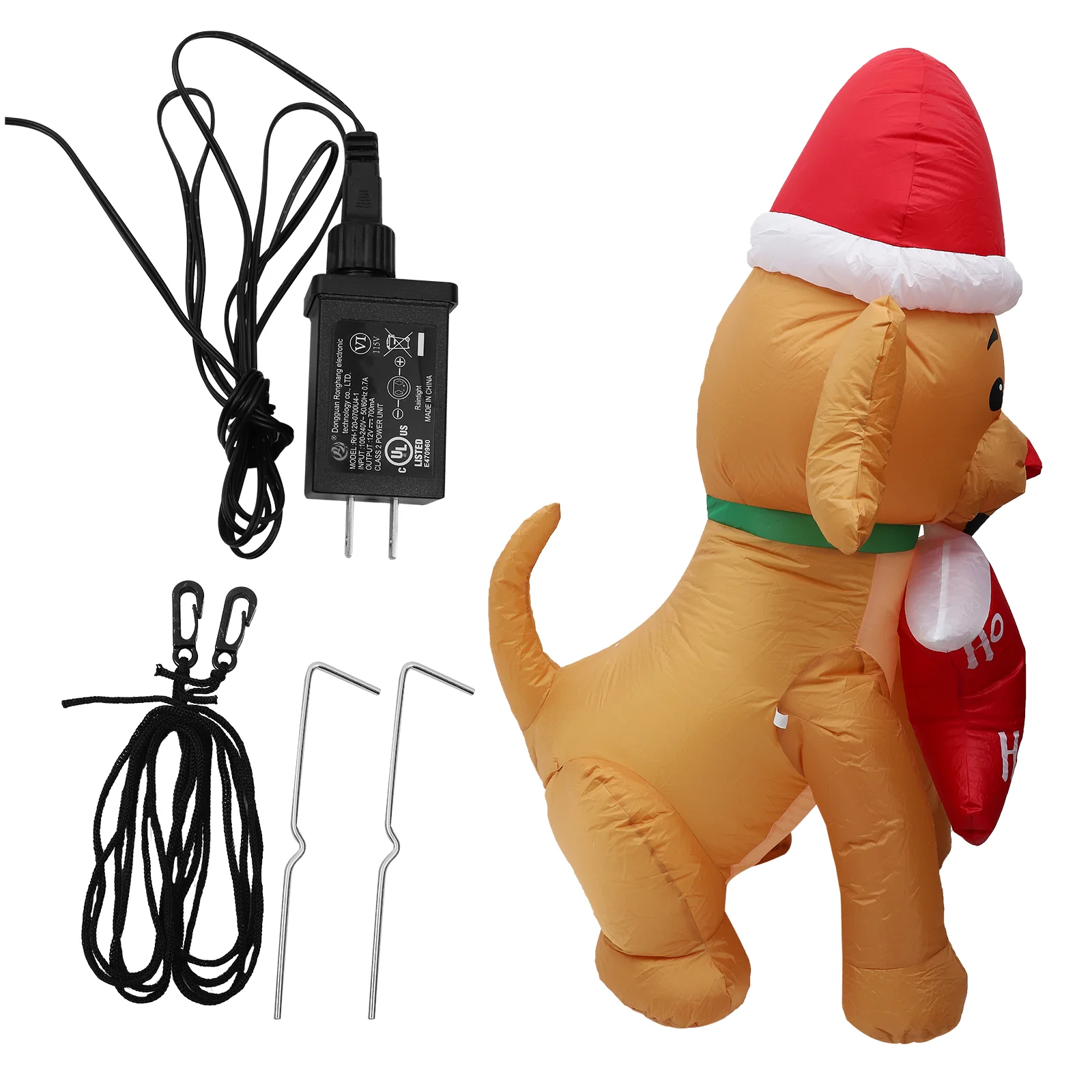 

Christmas Inflatable Air Model Party Supplies Decorations Outdoor Xmas Dog Polyester Adornment Scene Elder Ornament