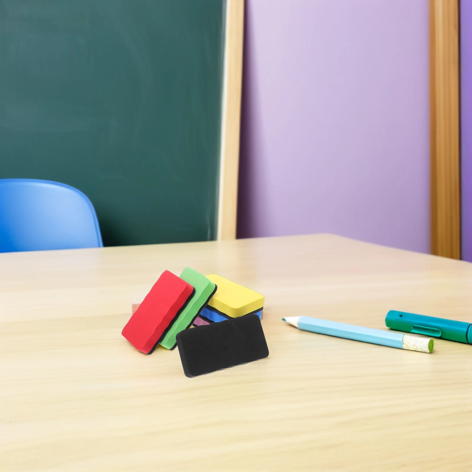 12 قطعة ممحاة اللوحة المغناطيسية عالية الكثافة ورأى الجاف محو ماركر مزيل للزجاج الخزف الأسطح غير المسامية الفصول الدراسية عدة #6