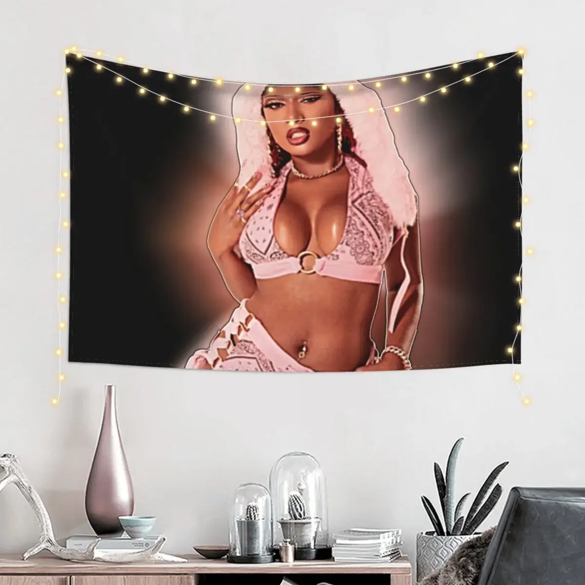 Megan Thee Stallion Tapestry Room Ornaments Home Supplies Things To Decorate The Room Wall Coverings Tapestry