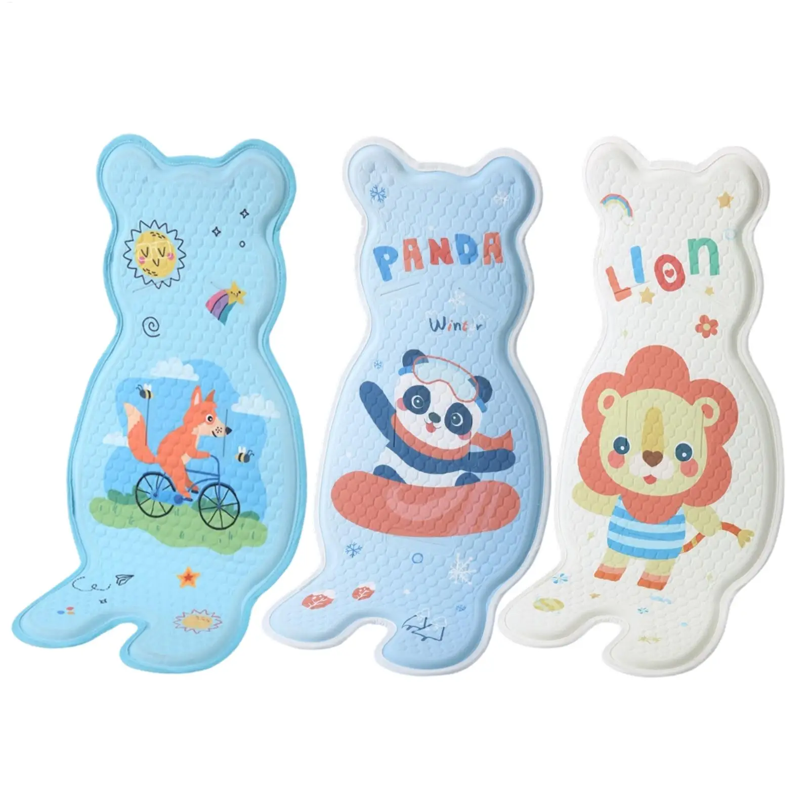 Stroller Cooling Pad Breathable Gel Car Seat Liner Baby Ice Silk Summer Cool Mat for Stroller Chair Bassinet Travel Beach ﻿
