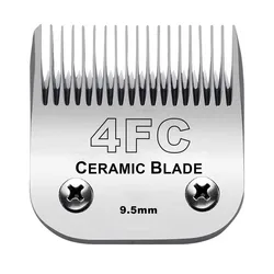 4FC Detachable Pet Clipper A5 Blades Compatible With For Most Andis, Oster, Wahl KM 10 Clippers，Made of Ceramic & Carbon Steel