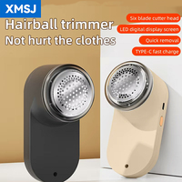XMSJ Portable Lint Remover For Clothing Electric Fuzz Pellet Remover Rechargeable LED Display for Clothes Shaver Fluff Remover
