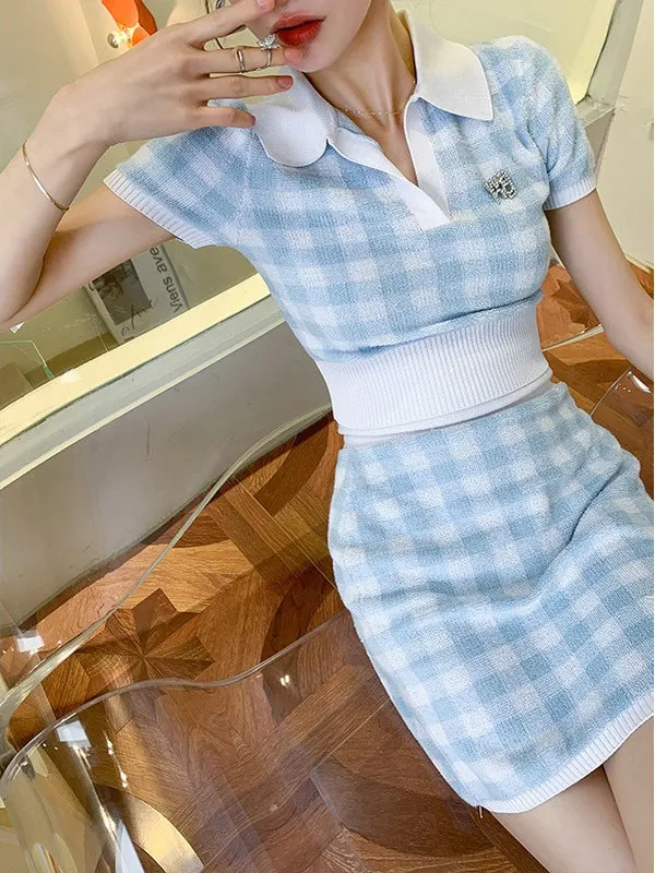 

Женский комплект с утягивающей талией и юбкой, модная осень 2021, корейский сладкий хлопковый комплект, повседневный ветер для отдыха