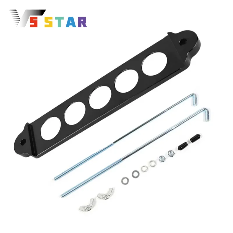 

High Quality Aluminum Car Battery Hold Down Tie Down Mount Bracket Car Battery Holder Anodized Black