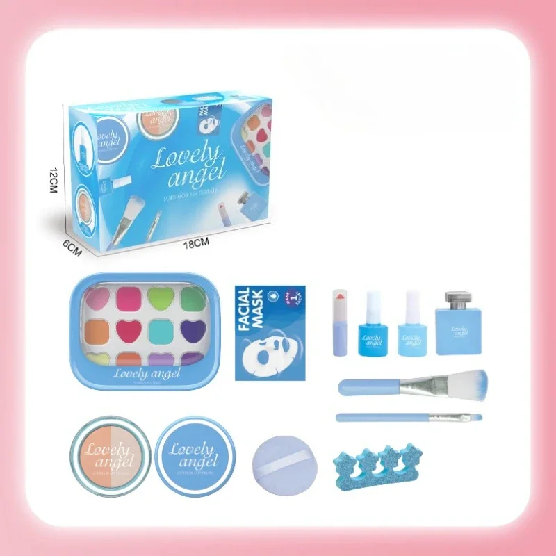 Childrens Pretend Play Makeup Toys Realistic Makeup Kit for Dolls Girls Toy for Kids 2 To 4 Years Old Birthdays Christmas Gifts