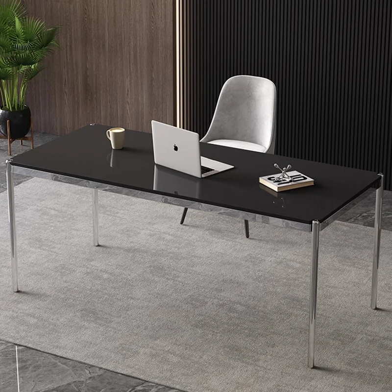 Meja Kantor Minimalis Estetis, Meja Komputer Eksekutif Berdiri, Meja Resepsionis Kantor, Desain Display, Escrivaninha, Perabot Rumah
