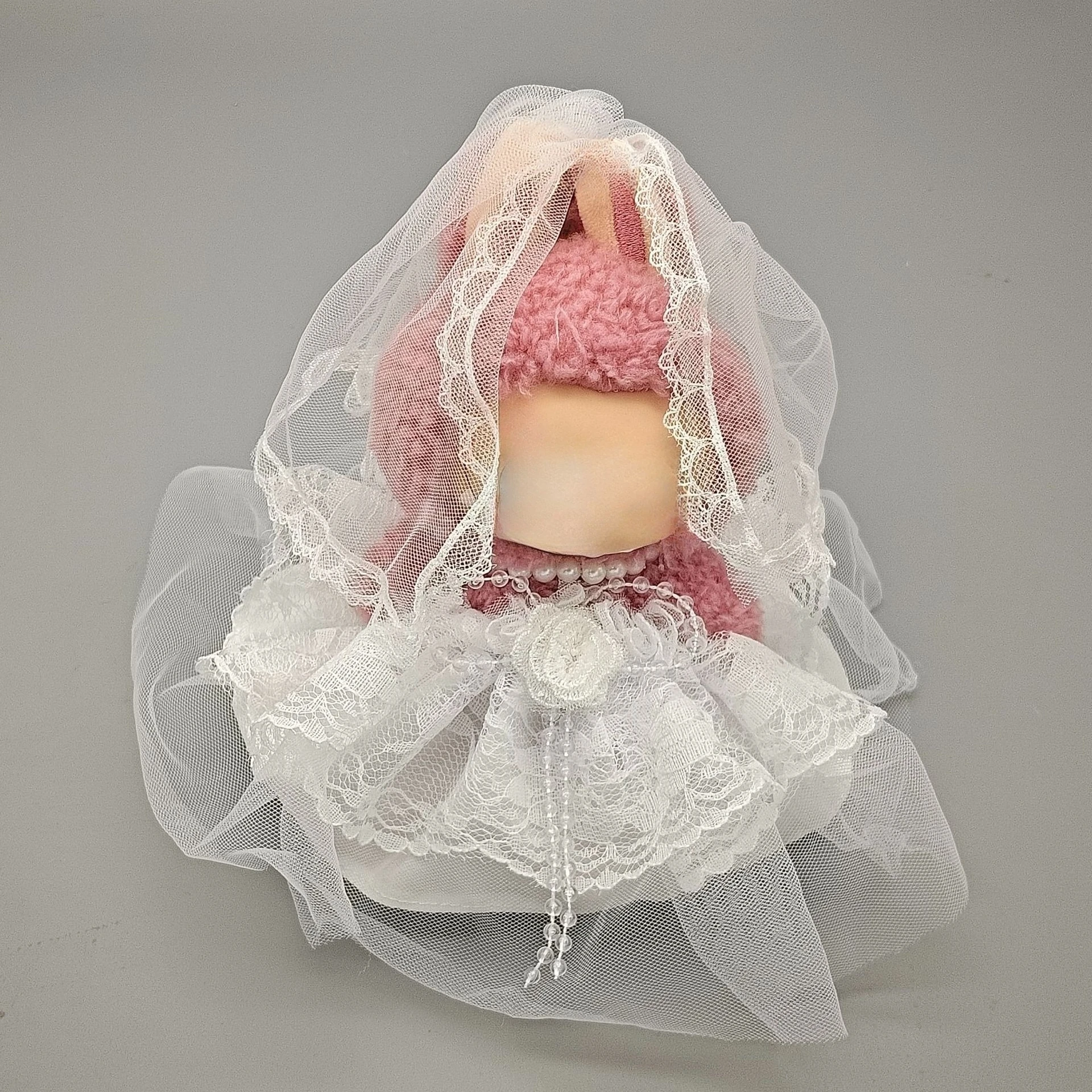 Macaron-สีชุดแต่งงานชุดสําหรับตุ๊กตา-ชุดเจ้าสาว 3 ชิ้นพร้อมผ้าคลุมหน้าและอุปกรณ์เสริมสําหรับBJD Blythe 1/6 Scale