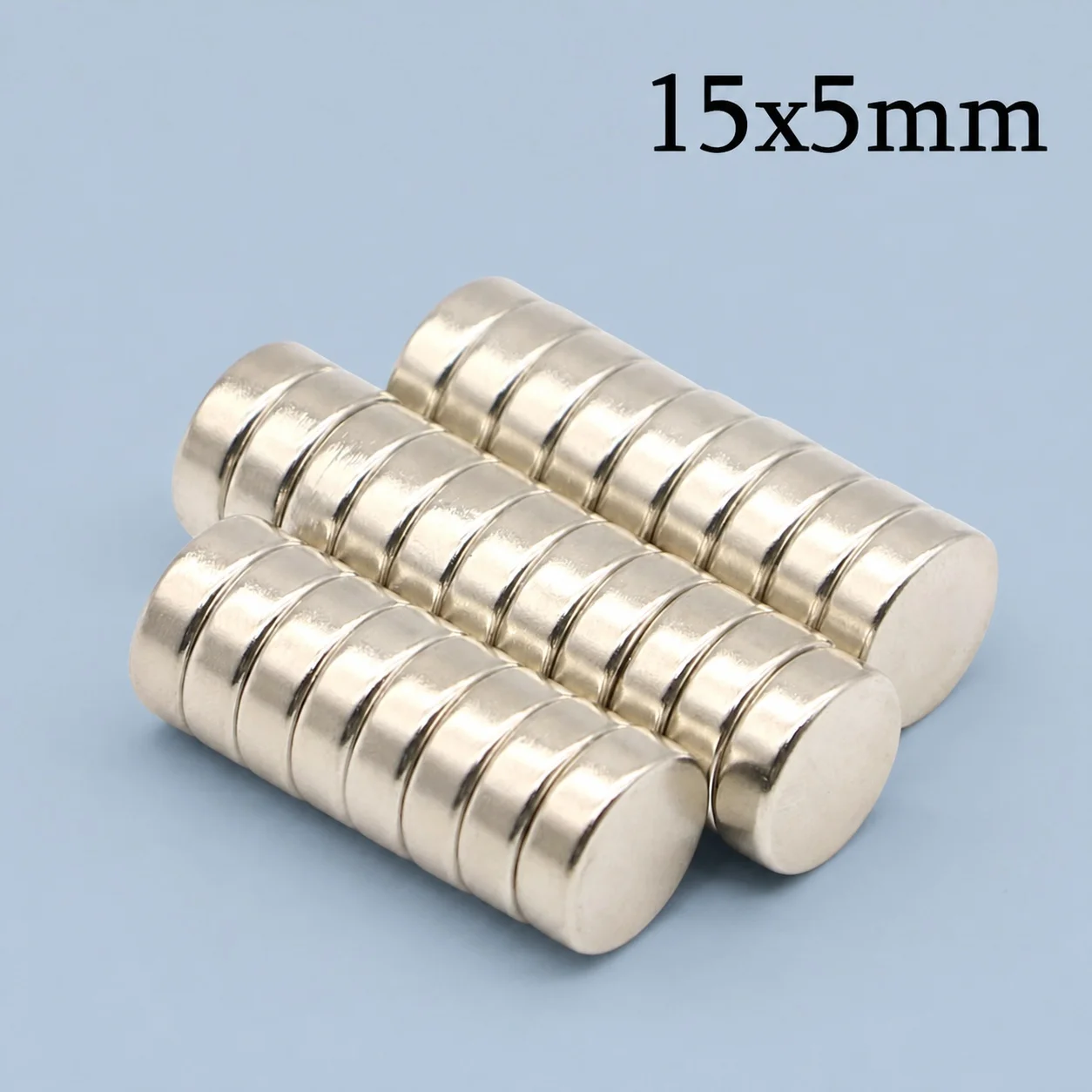 Neodymium Magnet Extra Strong Durable Iron Magnetic Material Disc 15x5mm Kitchen Knife Storage Workshop Use