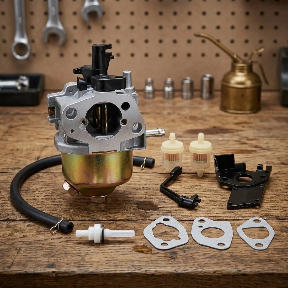 Engine Carburetor Kit Compatible with For 163CC 5.5HP and 196CC 6.5HP Models for Lawn Tools and Power Equipment