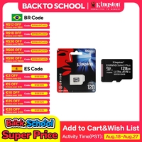 Kingston Canvas Select Plus Micro SD Card 32GB 64GB 128GB 256GB 512GB Memory Card C10 A1 Flash Card Up to 100MB/s read TF Card